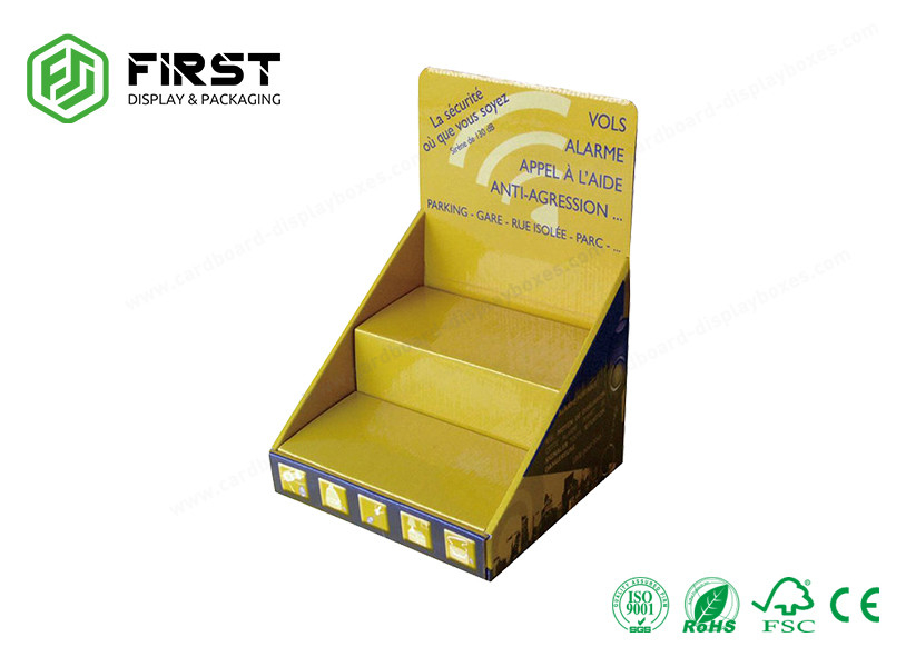 Foldable Cardboard Counter Top Display Custom Color Printed Retail PDQ Corrugated Display