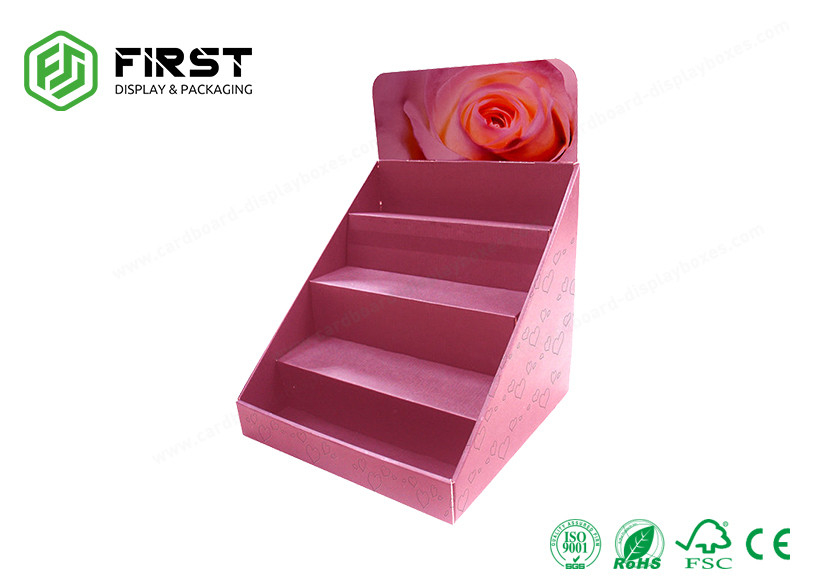 Foldable Cardboard Counter Top Display Custom Color Printed Retail PDQ Corrugated Display