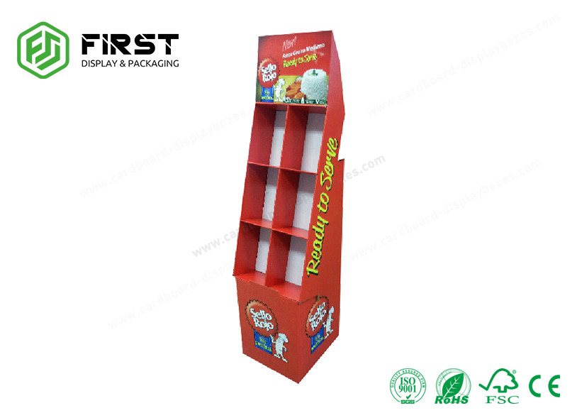 Glossy Finish Corrugated Pop Displays Printing Carton Customized