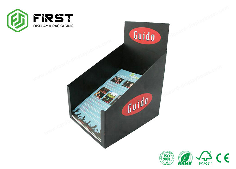 4 Tiers Foldable Cardboard Tabletop Display Custom Printing For Books Promotion